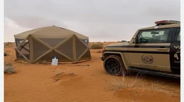 ضبط مواطن خالف أنظمة البيئة بالتخييم في محمية الإمام فيصل بن تركي الملكية